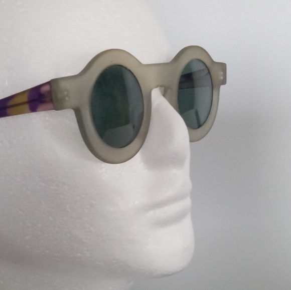 Accessories Vintage Nos Round Matt Green Sunglasses Wquality Glass